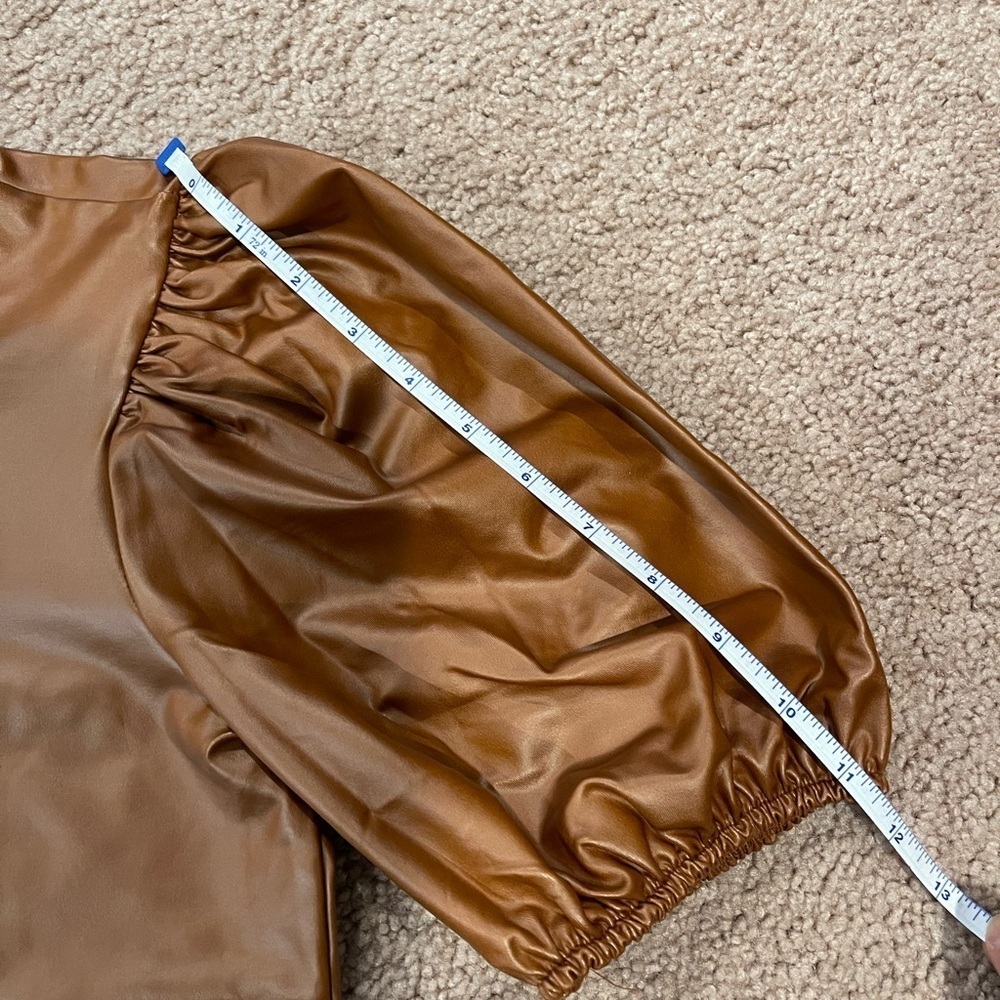MISIA brown soft leather top. - Picture 9 of 11